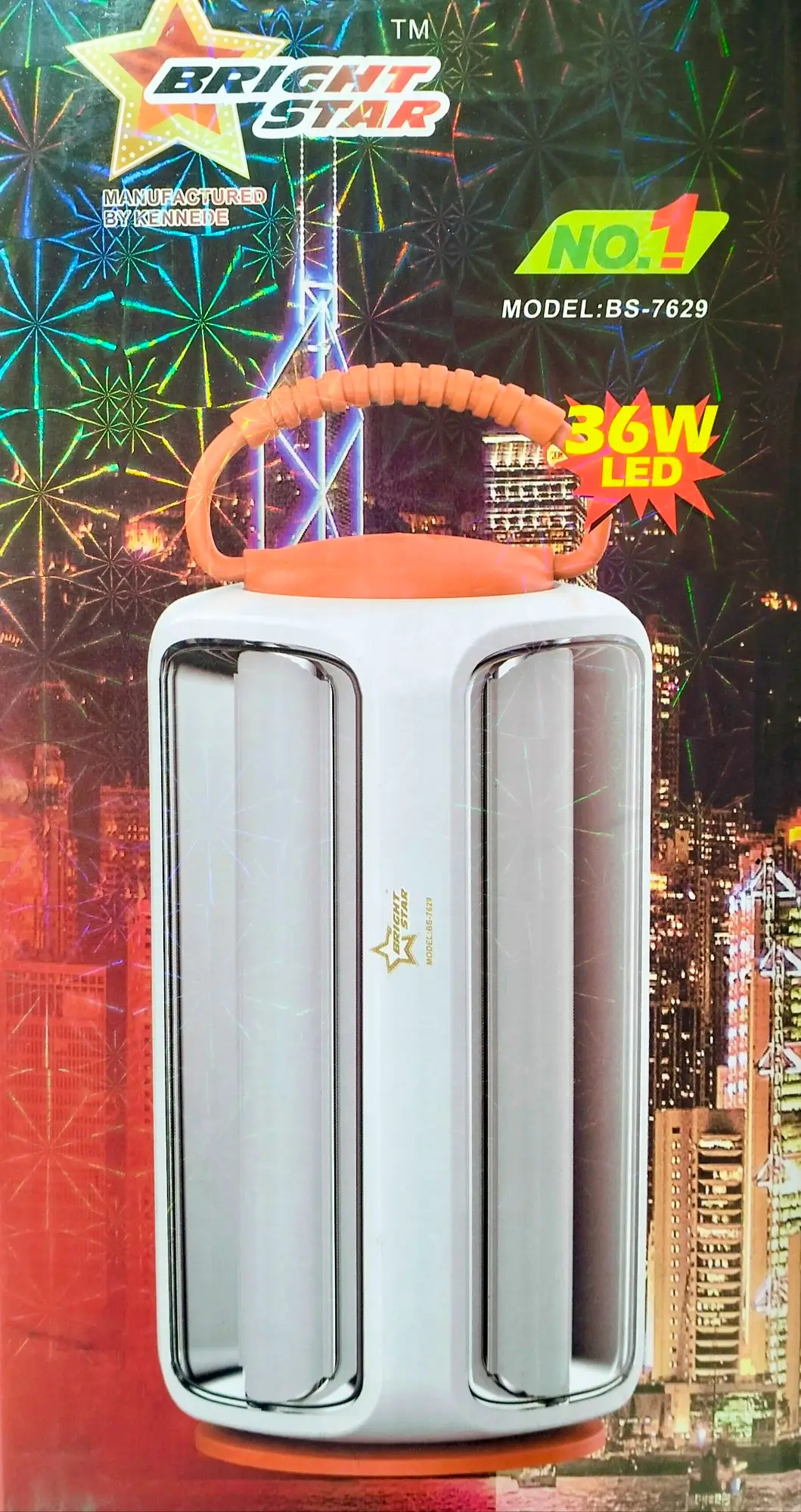 LED Rechargeable Light Long life battery 36W- Multicolor