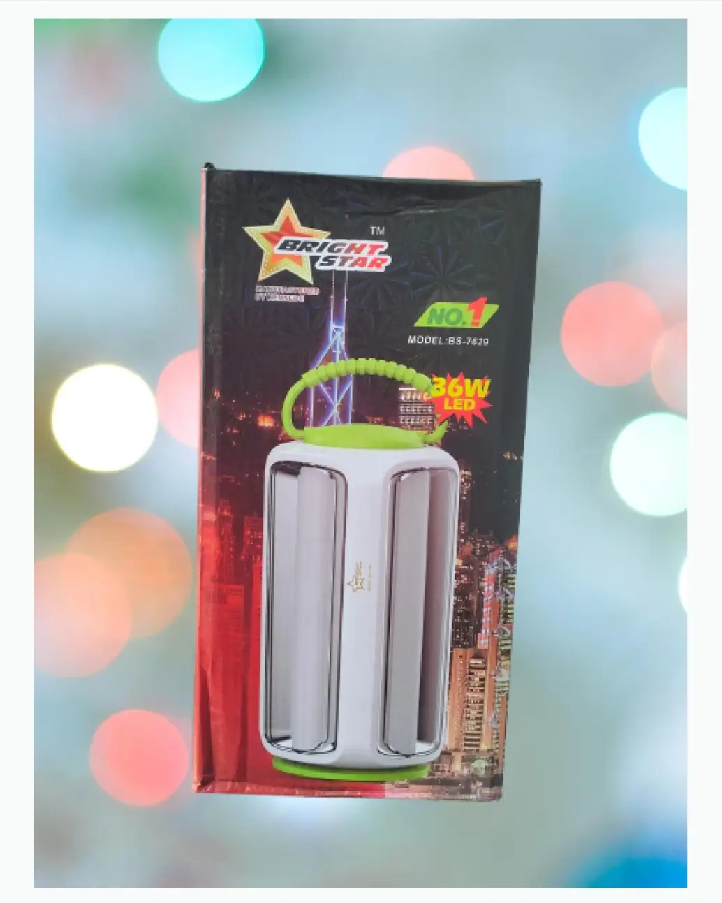 LED Rechargeable Light Long life battery 36W- Multicolor