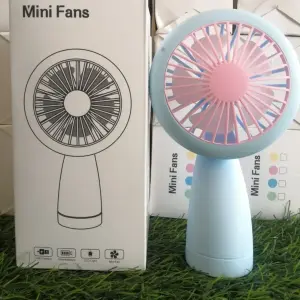 Portable mini fan with stylish light- Multicolor