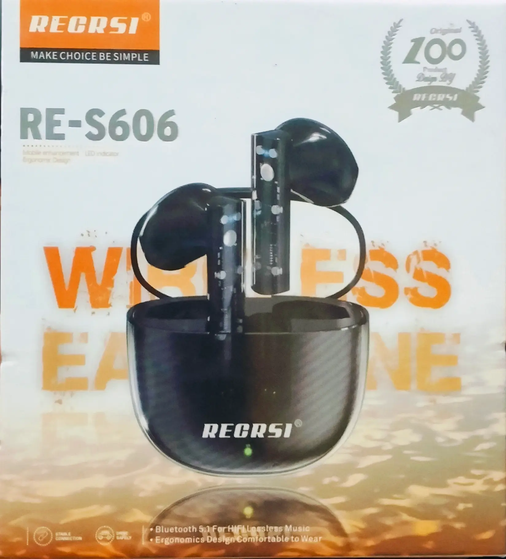 RECRSI Touch Wireless Earphone RE-S606 - Multicolor