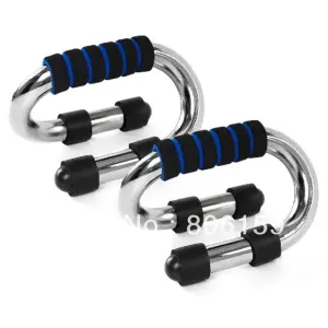 Push Up Bar Combo Pack of 2 Pieces- Silver and Black