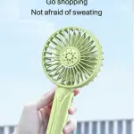Portable Hand held small fan with mobile Holder