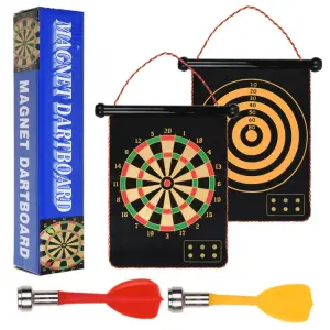 Magnetic Dartboard Foldable Double Sided- 15inch