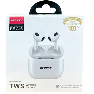 RECRSI Wireless Earbuds RE-Air6 TWS - White