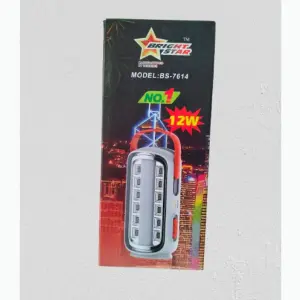 LED and Tube rechargeable light 12W- Multicolor