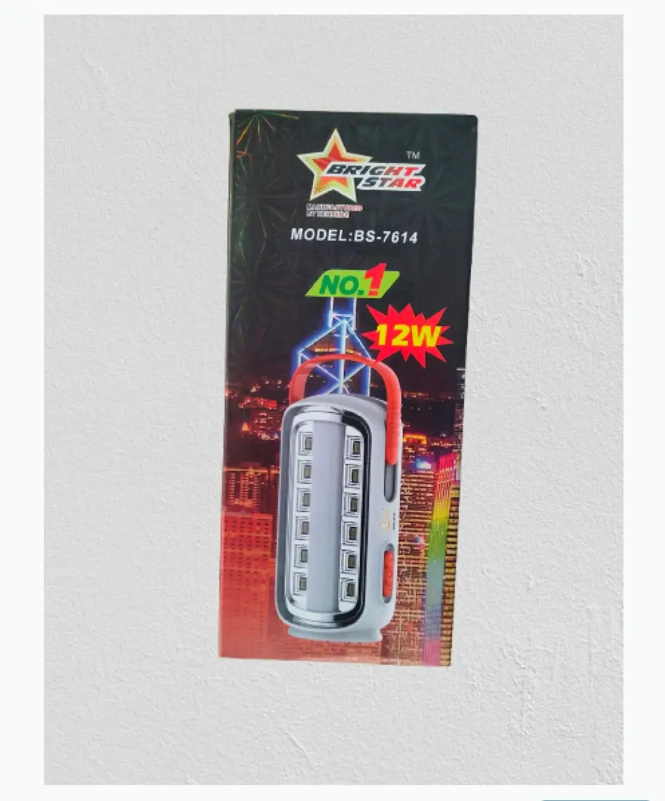 LED and Tube rechargeable light 12W- Multicolor