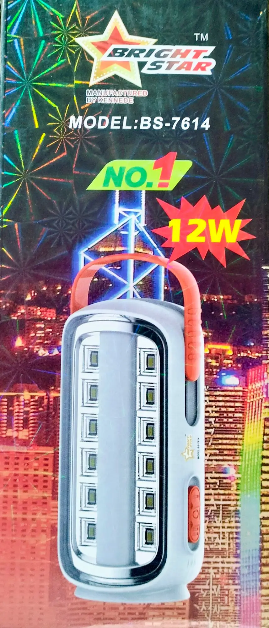 LED and Tube rechargeable light 12W- Multicolor