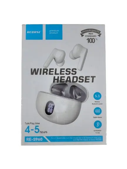 RECRSI Wireless headset Digital Display RE-S960- Multicolor