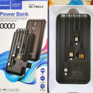 Power Bank Built in 4 Wire Charging 10000mAh