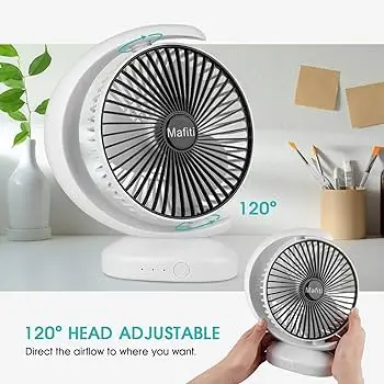 Portable Loop Desktop USB Port Fan- Multicolor