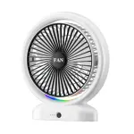 Portable Loop Desktop USB Port Fan- Multicolor