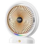 Portable Loop Desktop USB Port Fan- Multicolor