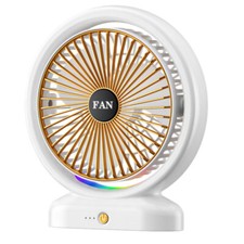 Portable Loop Desktop USB Port Fan- Multicolor