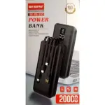Recrsi Quick Charge 20000mah LED Power Bank