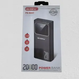 Power Bank Super High Power Large Capacity 20000mAh- Black