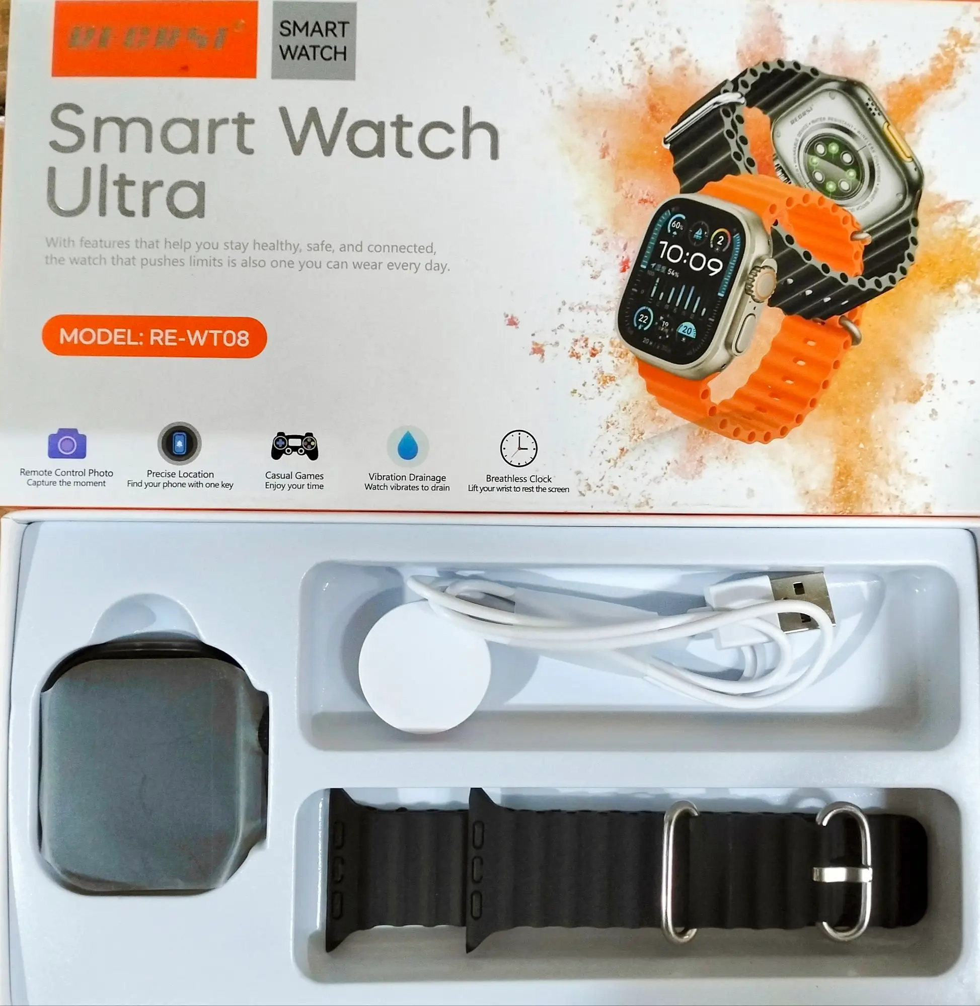 Smart Watch Ultra WT08- Multicolor