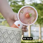 Mini Fan With Cell Phone Holder Handheld Portable- Multicolor
