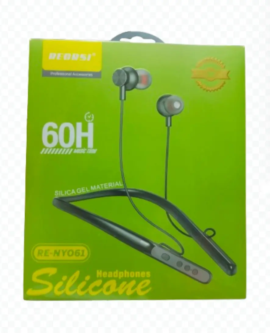 RECRSI Silica Gel Material 60H Bluetooth Neckband RE-NY061- Multicolor