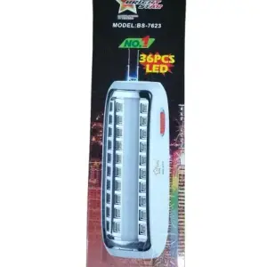 Rechargeable LED Table Lamp Light 36pcs- Multicolor