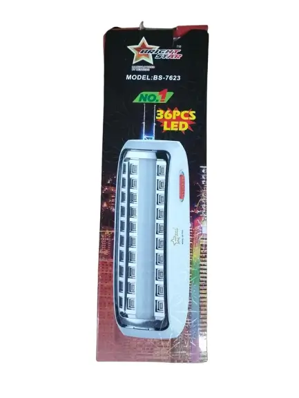 Rechargeable LED Table Lamp Light 36pcs- Multicolor