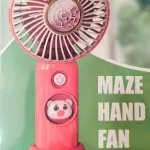 Summer heat Portable handheld mini fan with mobile holder- Multicolor