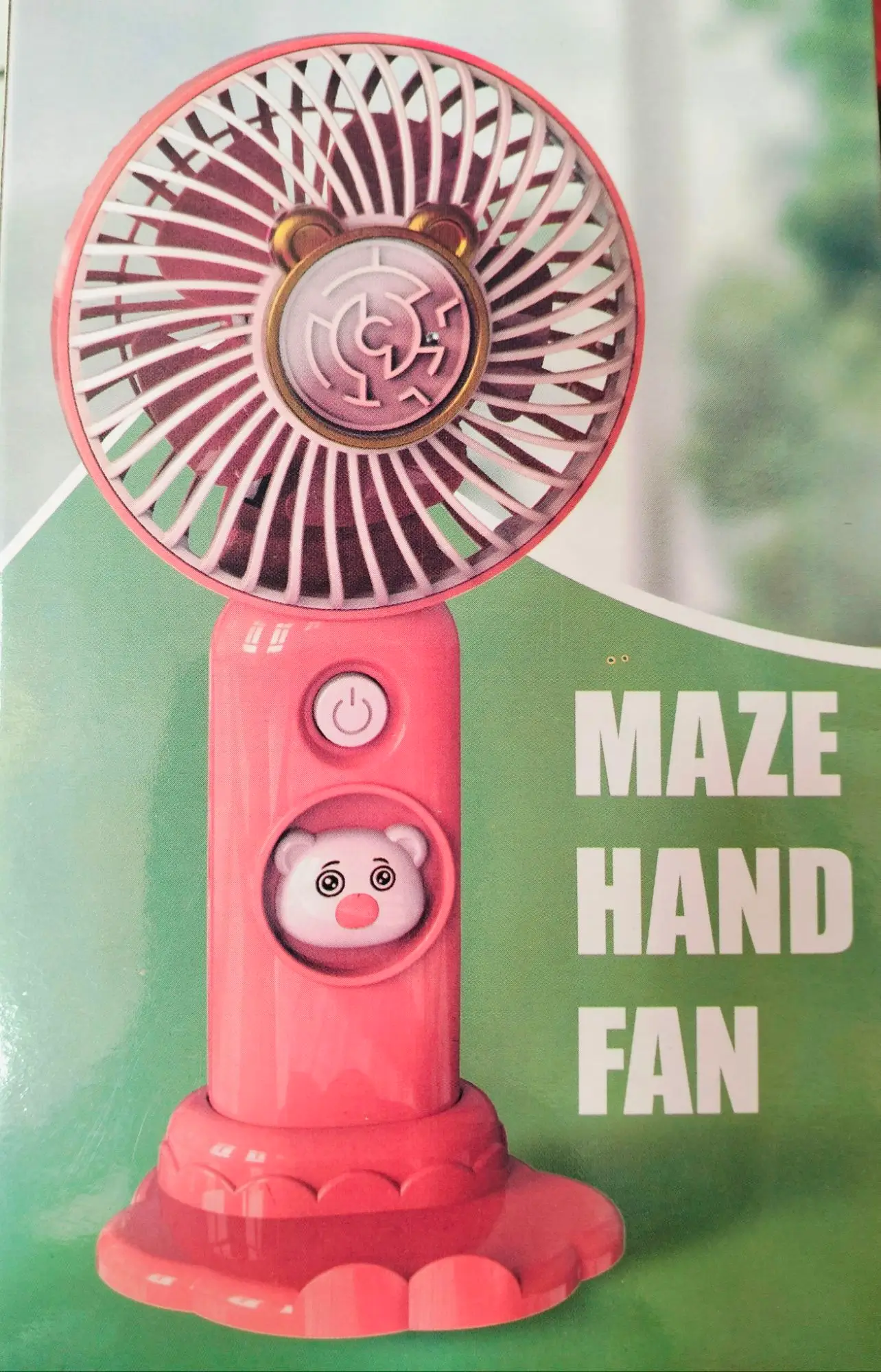 Summer heat Portable handheld mini fan with mobile holder- Multicolor