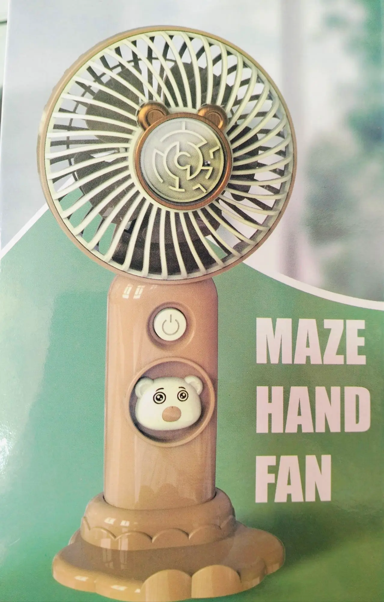 Summer heat Portable handheld mini fan with mobile holder- Multicolor