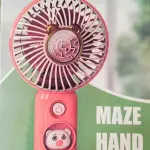 Summer heat Portable handheld mini fan with mobile holder- Multicolor