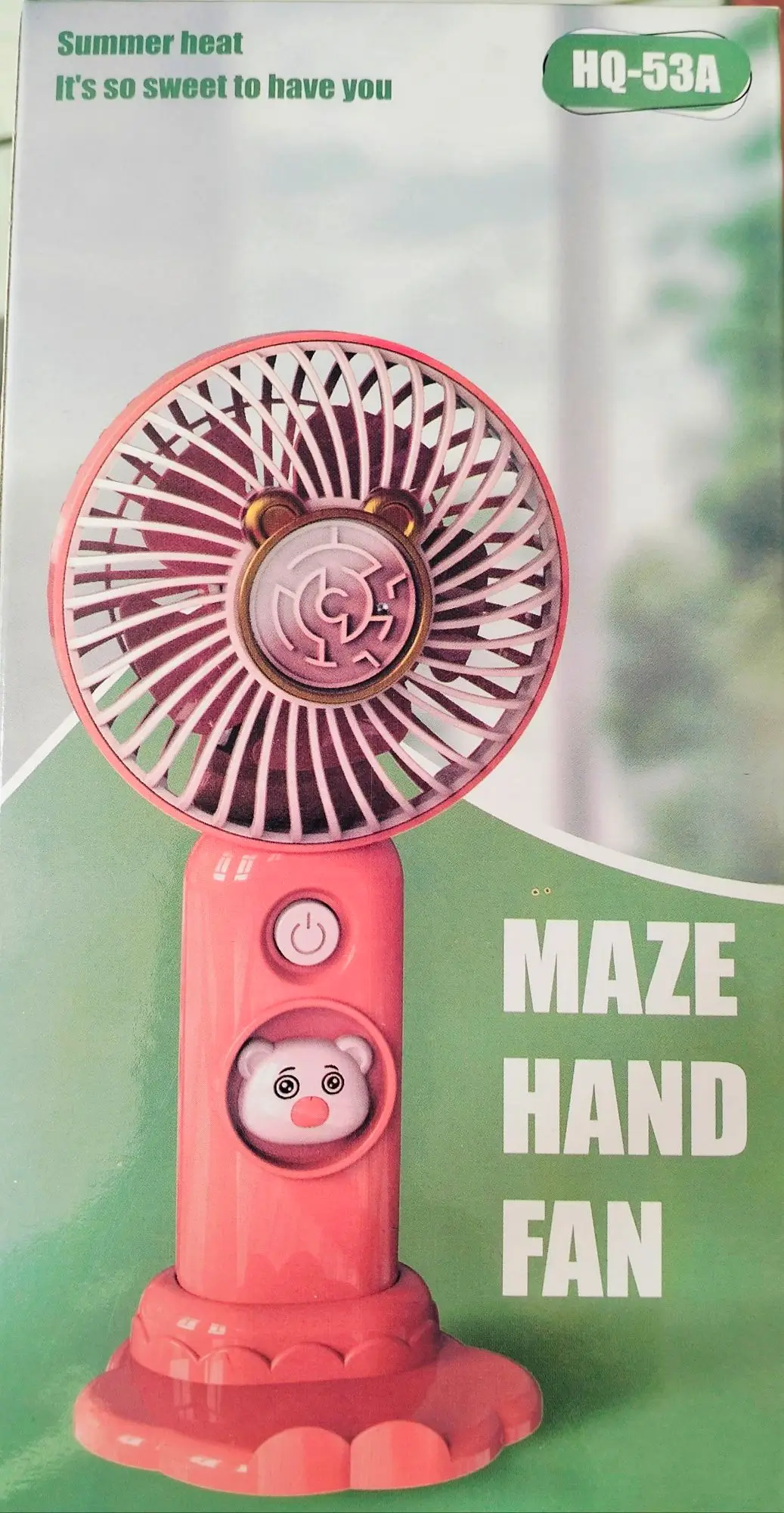 Summer heat Portable handheld mini fan with mobile holder- Multicolor