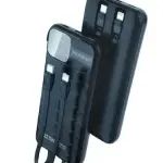 Intelligent Display of LED Power Bank 10000 mAh 22.5W- Black