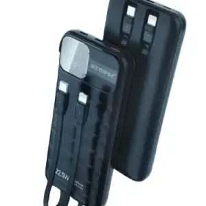 Intelligent Display of LED Power Bank 10000 mAh 22.5W- Black