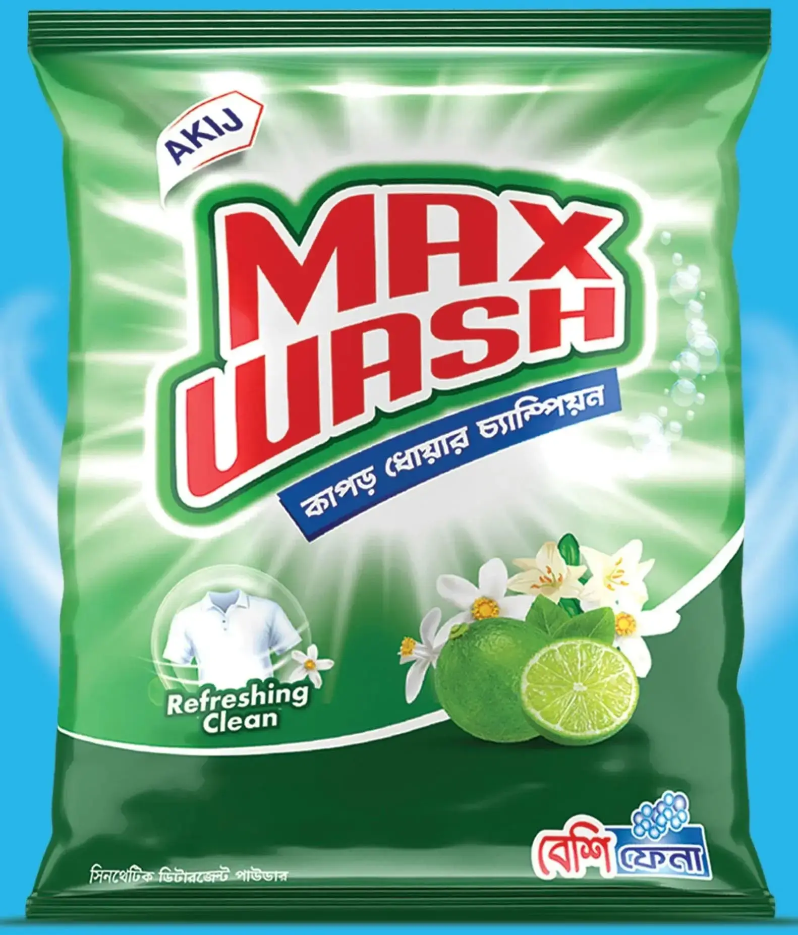 Akij Max Wash Detergent Powder- 200gm