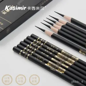 Kasimir Soft Black Charter Pencil Smooth Writing Experience Easy to Use and Maintain- Available in 1pc/3pc/6pc/12pc