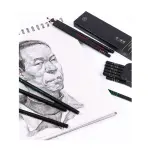 Kasimir Soft Black Charter Pencil Smooth Writing Experience Easy to Use and Maintain- Available in 1pc/3pc/6pc/12pc
