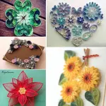 Small Quilling Paper and Tool Craft Kit Quilling Strips 5mm width, 9.5inch long, 10 colours, 15 trips of each colour