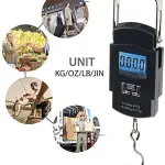 Portable Electronic Digital LCD Pocket Weighing Hanging Scale for Travel Luggage Weighing Scale- 50kg