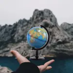 World Globe 10.6cm/ 14.16cm Spinning Interactive Learning Model For Kids- 1pc