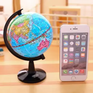 World Globe 10.6cm/ 14.16cm Spinning Interactive Learning Model For Kids- 1pc