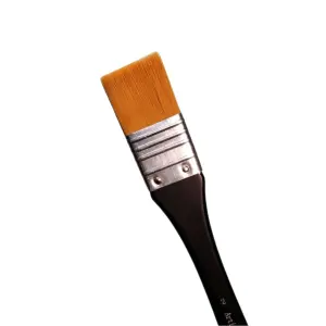 KeepSmiling Flat Long Brush smooth synthetic hair for professional artists- 1, 2, 3, 4, 5, 6, 7, 8 No smooth synthetic hair for professional artists