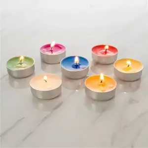 Chinese Classic Round Shape Decoration Floating Candle- 10pcs