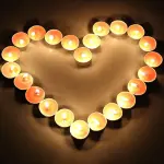 Chinese Classic Round Shape Decoration Floating Candle- 10pcs
