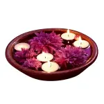 Chinese Classic Round Shape Decoration Floating Candle- 10pcs