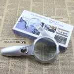 Hand-held Magnifiers with 6 LED Umbrella-type Magnifier Lens Illuminated Pocket Magnifier- 4X 75mm