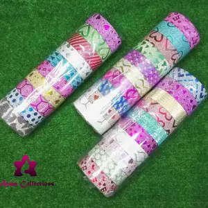 Colorful washi tape- 10piece (Multicolor)