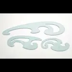 Curve Template Painting Drafting Drawing Stencil Sewing Craft Ruler- 3pcs