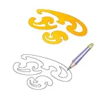 Curve Template Painting Drafting Drawing Stencil Sewing Craft Ruler- 3pcs