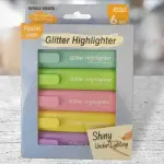 Shiny Glitter Highlighter Pastel Effect/ Metallic Effect- 6pc in 1set