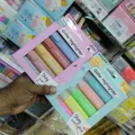 Shiny Glitter Highlighter Pastel Effect/ Metallic Effect- 6pc in 1set