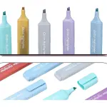 Shiny Glitter Highlighter Pastel Effect/ Metallic Effect- 6pc in 1set