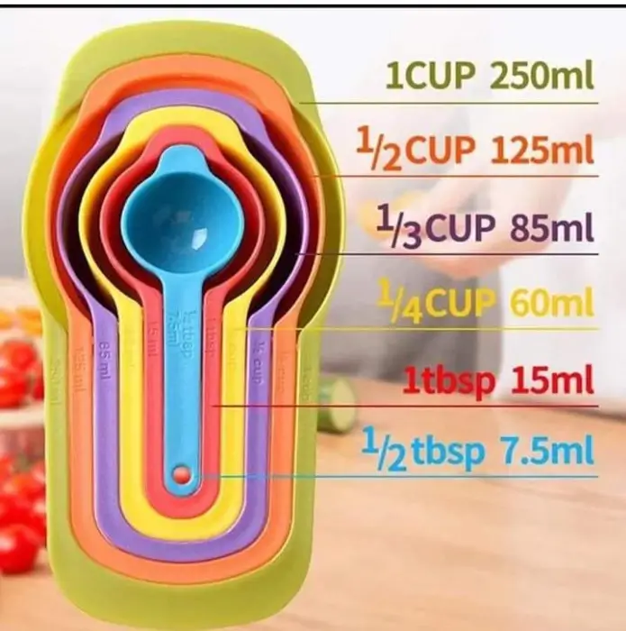Measurement Cup Set- MultiColor(6pc)